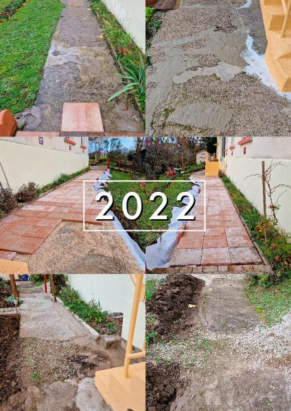 Travaux de l'allée principale fin 2022