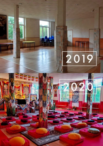 Salle de Méditation fin 2019 et début 2020